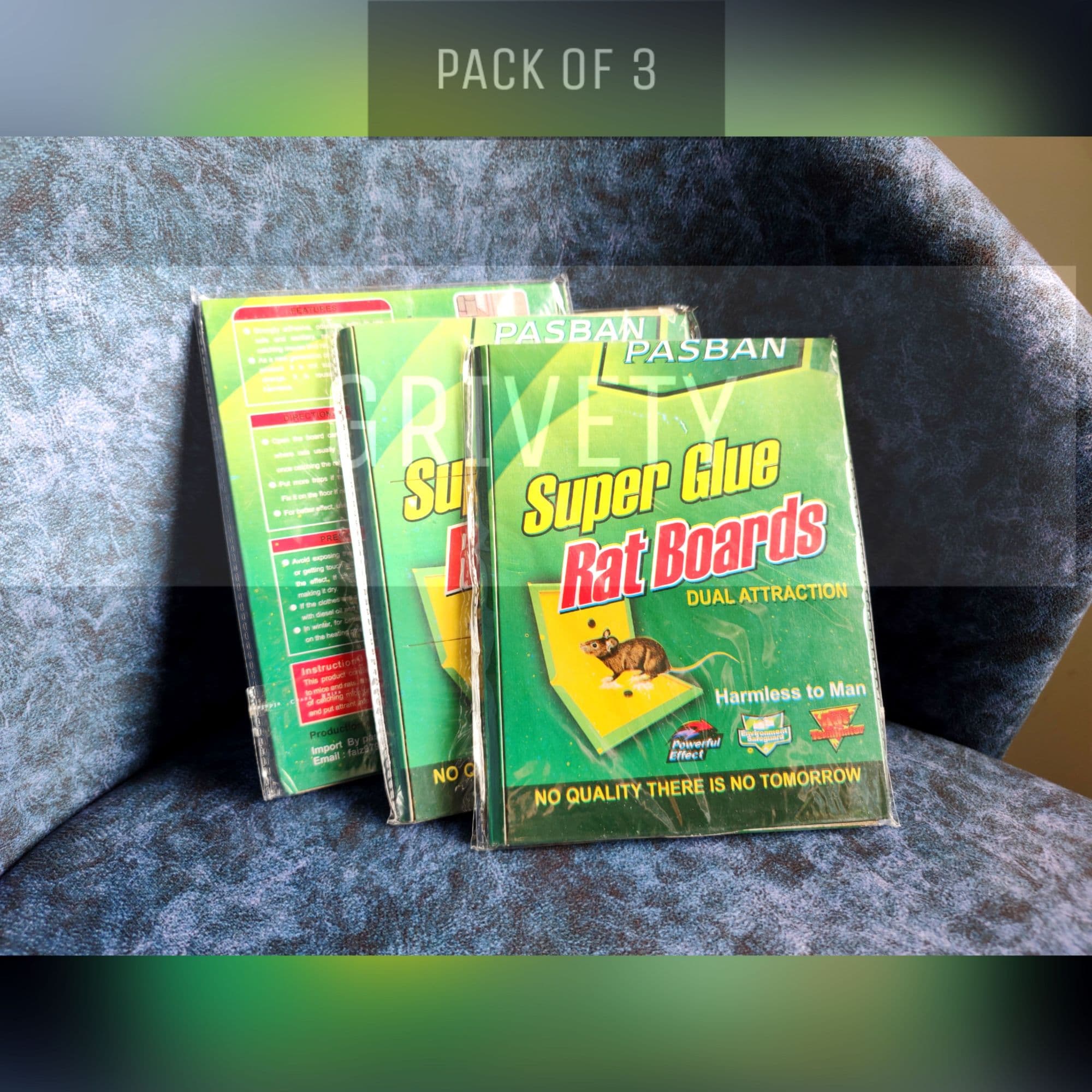 PASBAN Super Glue Rat Boards-3x - image 1